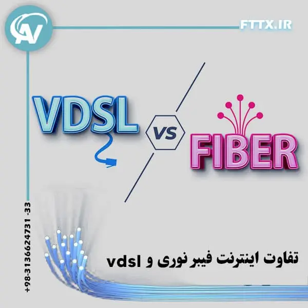 تفاوت اینترنت فیبر نوری با vdsl