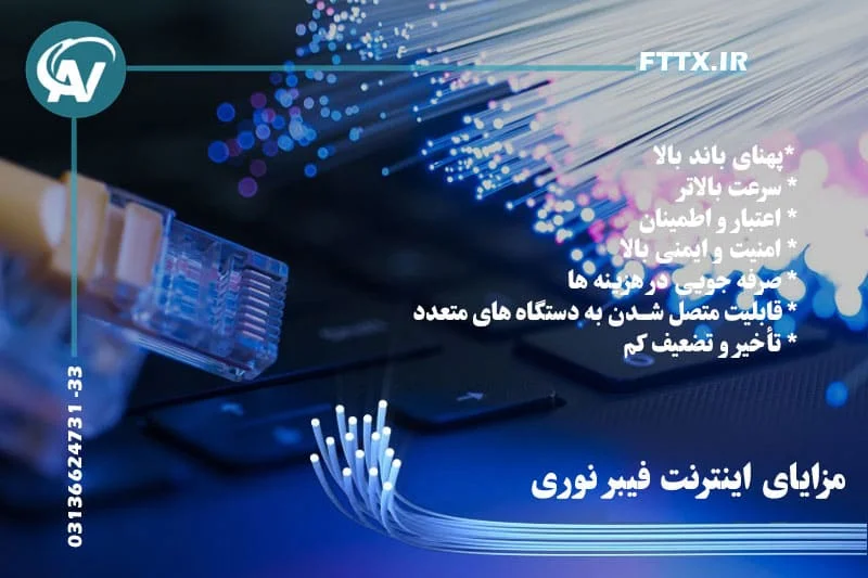 مزایای اینترنت فیبر نوری