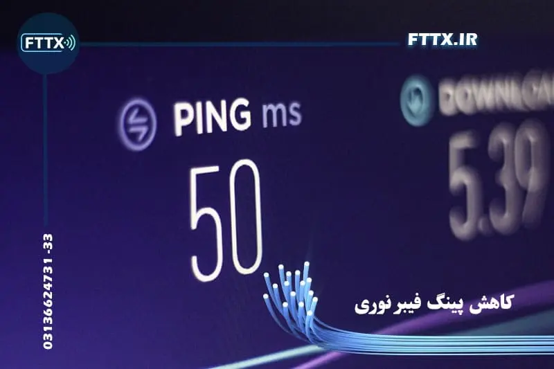 کاهش پینگ اینترنت فیبر نوری